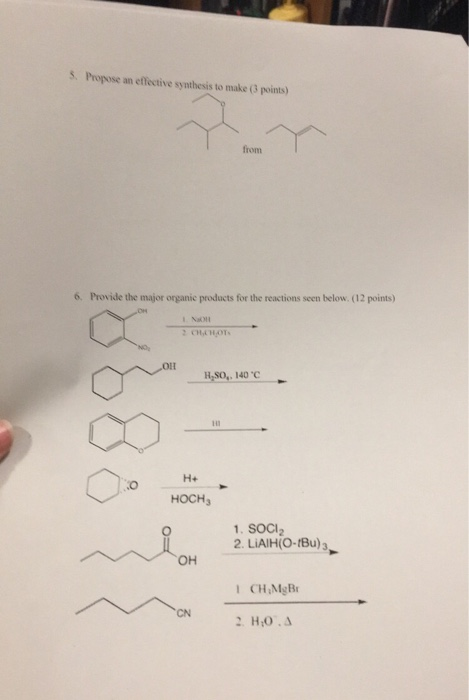 Solved S Propose An Effective Synthesis To Make 3 Points) | Chegg.com