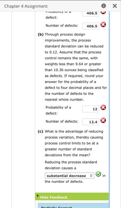 Solved Number Of Defects: (b) Through Process Design | Chegg.com