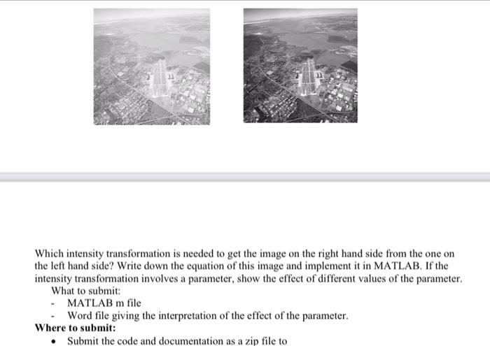 Solved Which intensity transformation is needed to get the | Chegg.com
