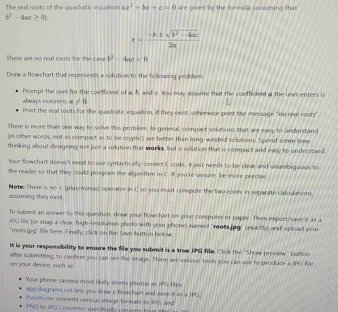 Solved The Real Roots Of The Quadratic Equation Ax2 Bx C 0 Chegg Solved The Real Roots Of The Quadratic Equation Ax2 Bx C 0 Chegg