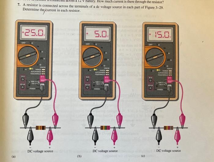 Solved 7. A resistor is connected across the terminals of a