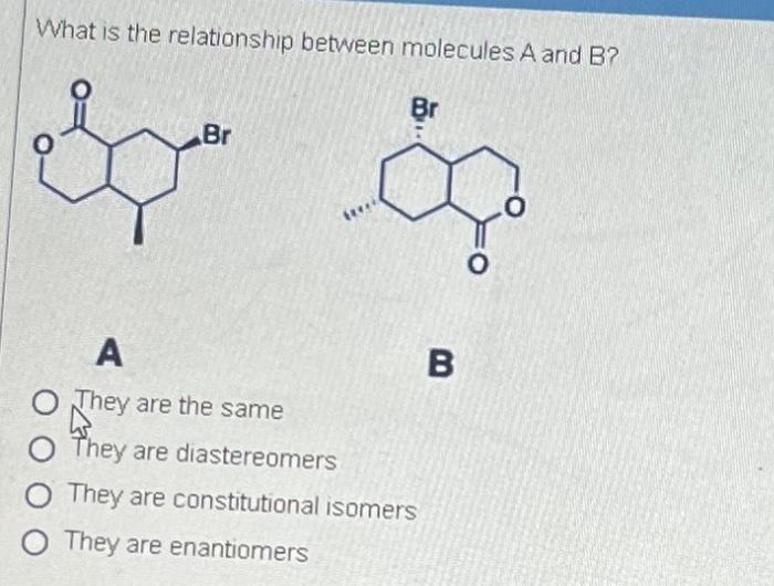 Solved What Is The Relationship Between Molecules A And B ? | Chegg.com