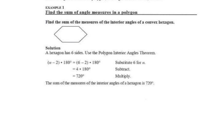 Angle Measures In A Polygon Chegg