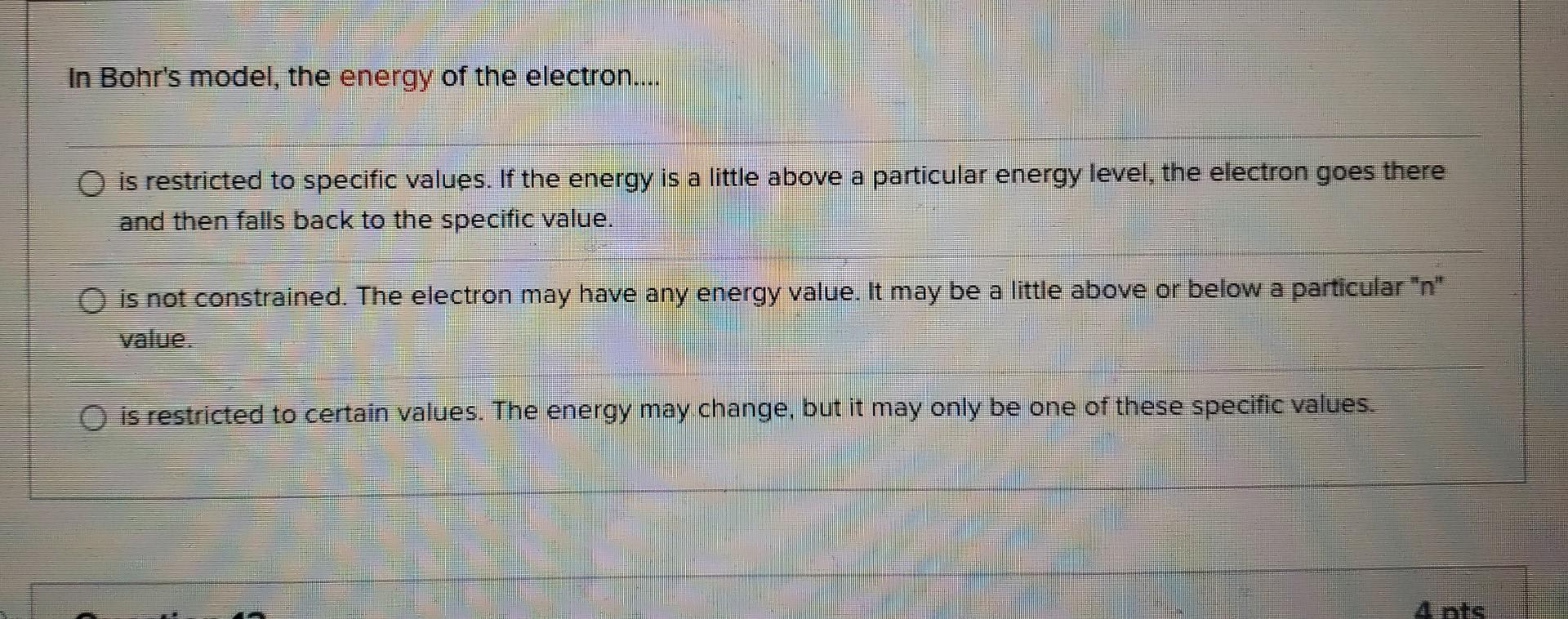 solved-in-bohr-s-model-the-energy-of-the-electron-is-chegg