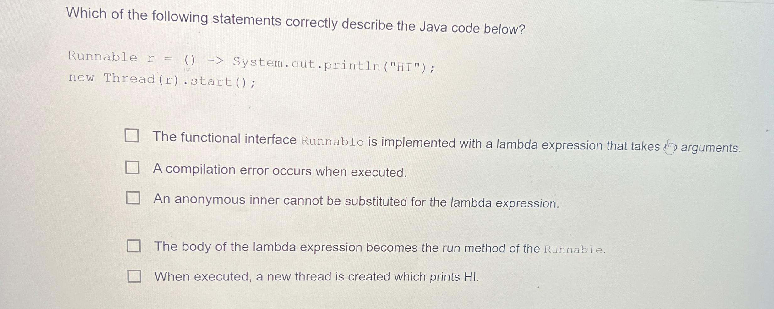 Solved Which of the following statements correctly describe | Chegg.com