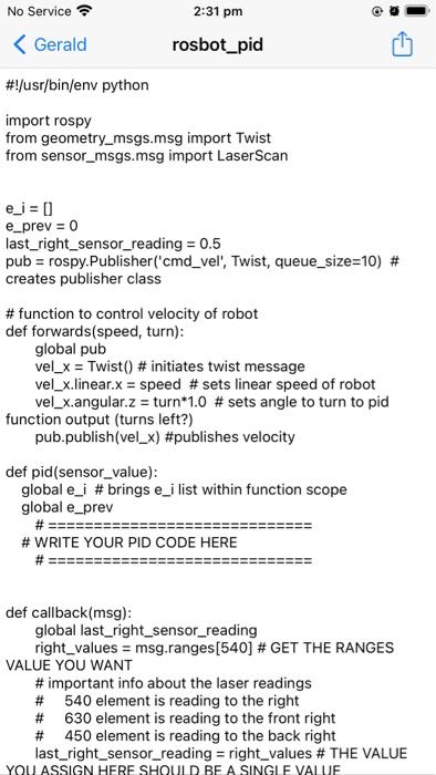 Comp150-07: Intelligent Robotics, Homework 5