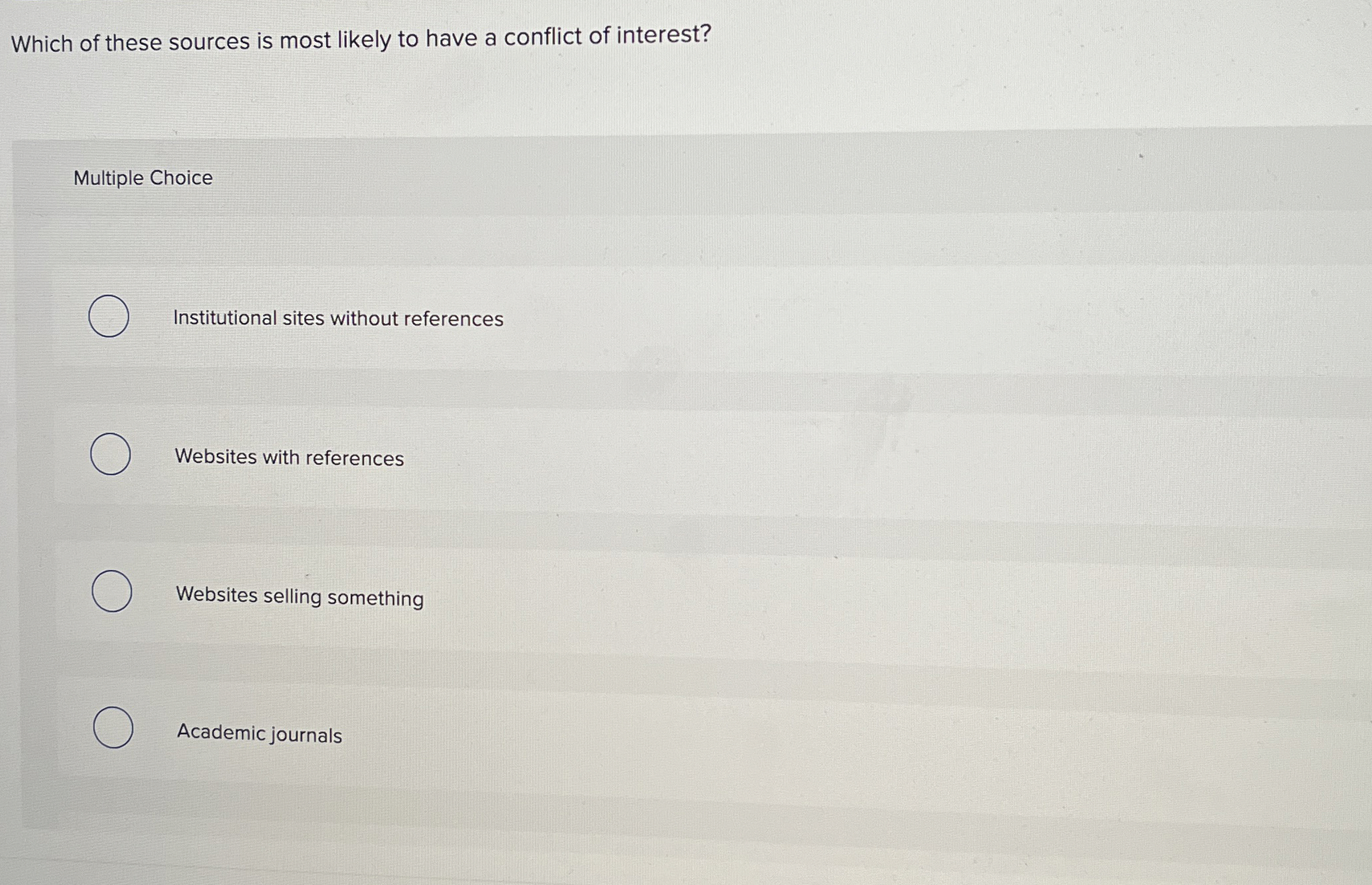 Solved Which of these sources is most likely to have a | Chegg.com