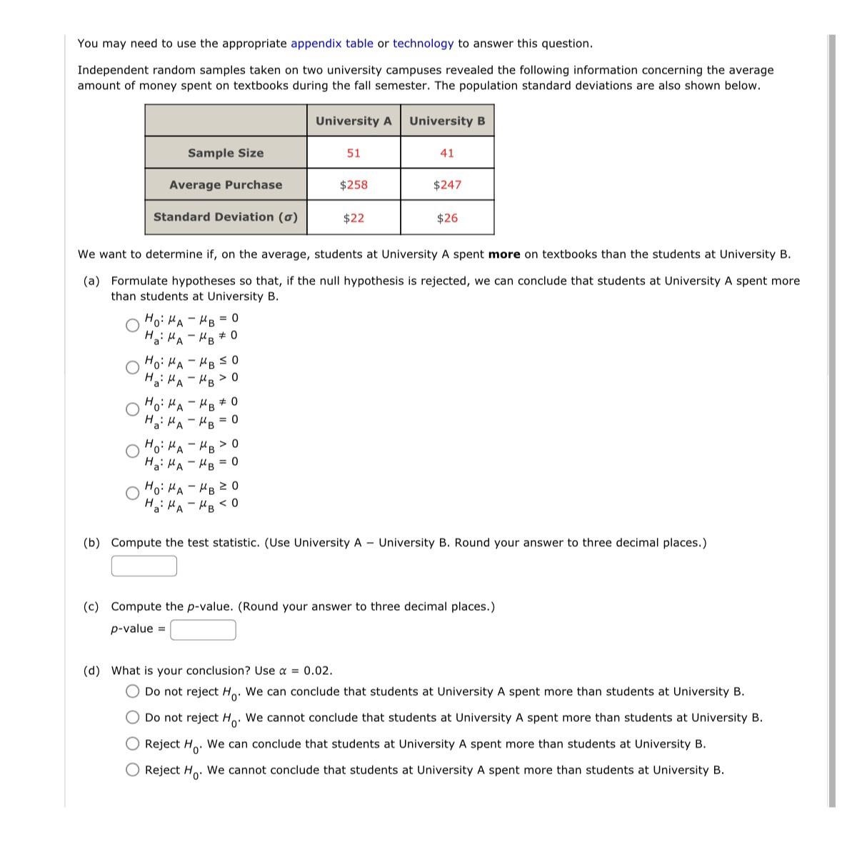 Solved You may need to use the appropriate appendix table or | Chegg.com
