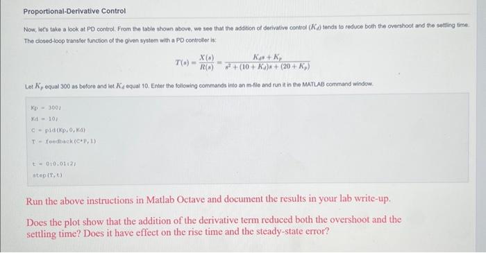 Solved MATLAB CODE We will consider the following | Chegg.com