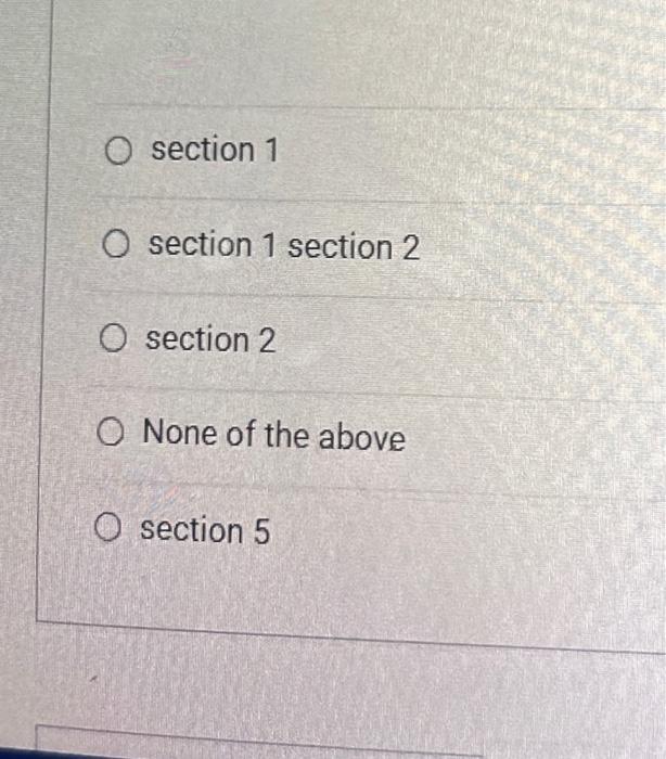 Solved What is the output of the following code? section 1 | Chegg.com