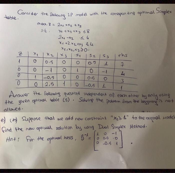 Solved Consider the following 2P model with the coresponding | Chegg.com