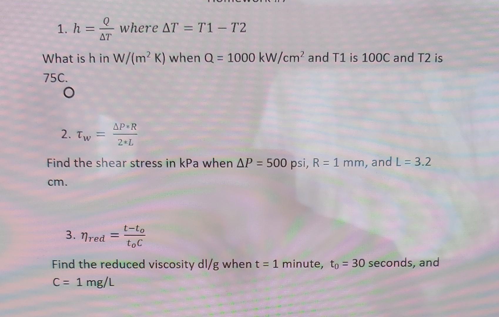 Solved 1 H TQ Where T T1 T2 What Is H In W m2 K When Chegg solved-1-h-tq-where-t-t1-t2-what-is-h-in-w-m2-k-when-chegg