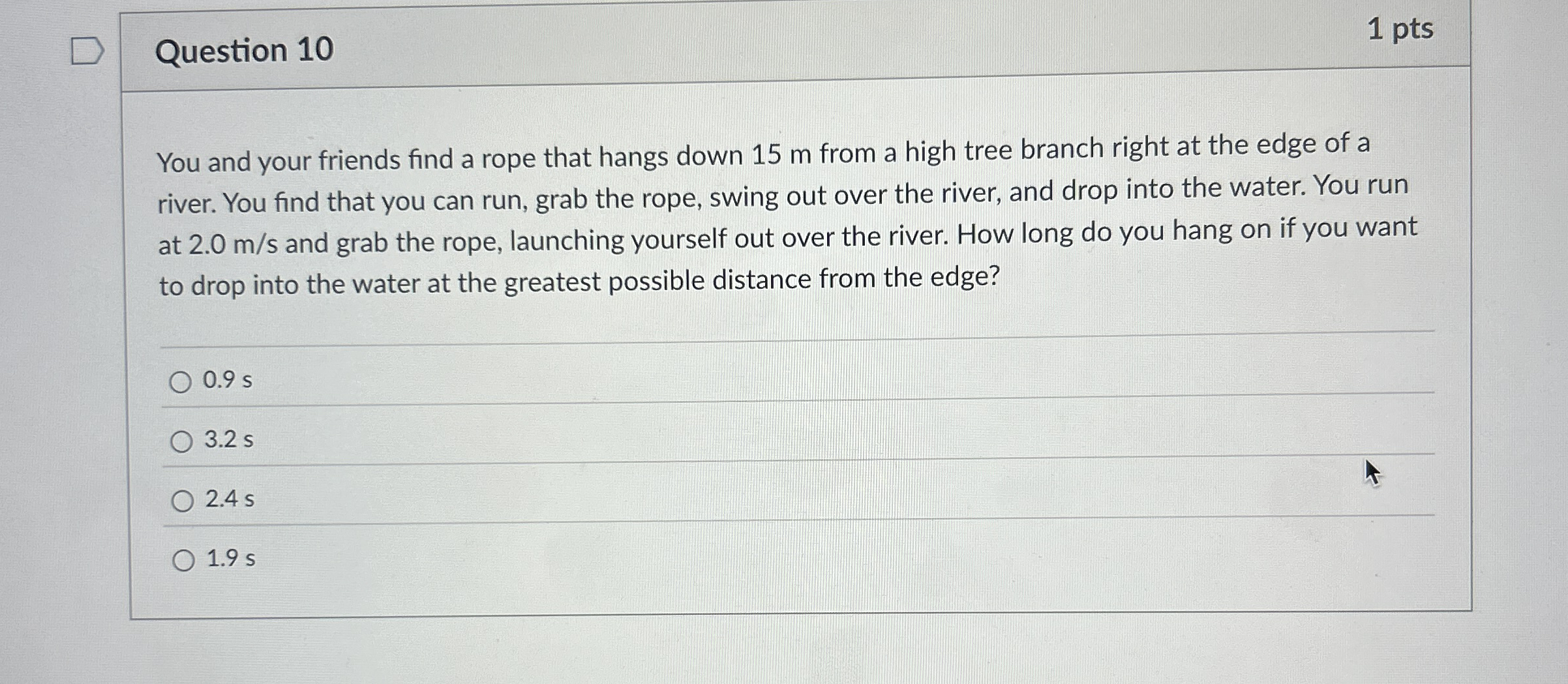 Solved Question 101 ﻿ptsYou and your friends find a rope | Chegg.com