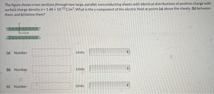 Solved The Figure Shows Cross-sections Through Two Large, | Chegg.com