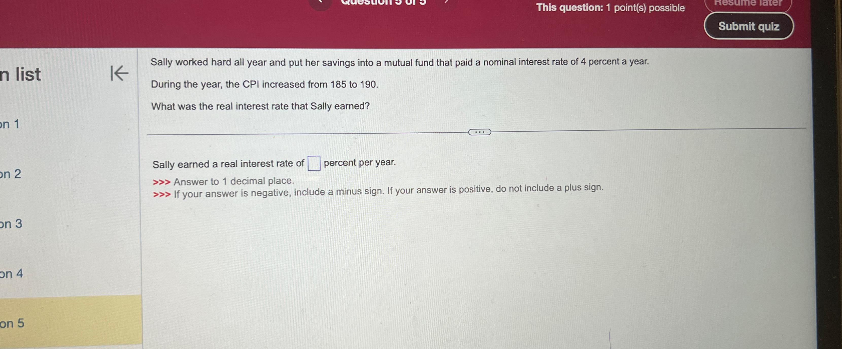 Solved This Question: 1 ﻿point(s) ﻿possibleSally Worked Hard | Chegg.com