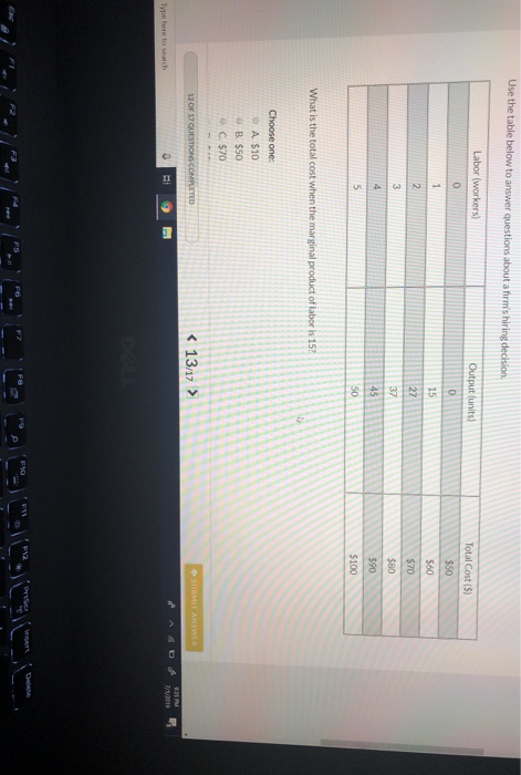 Solved Use the table below to answer questions about a | Chegg.com