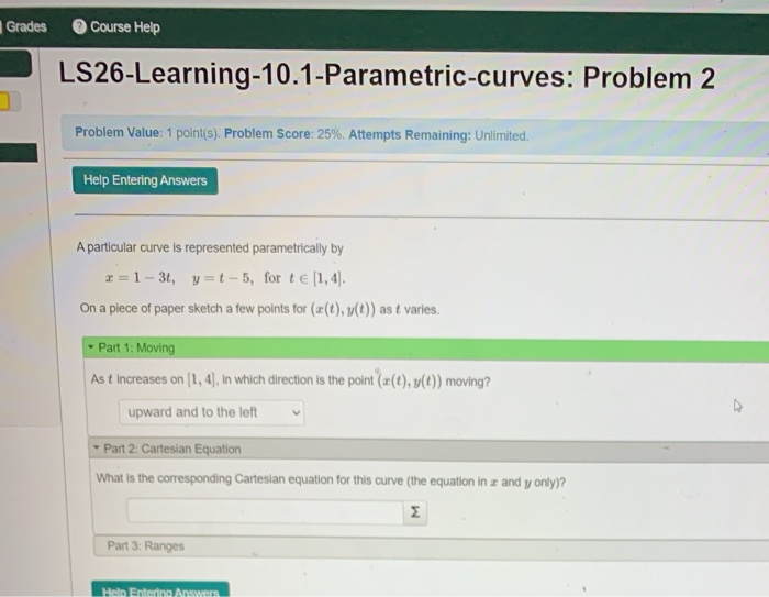 Solved Grades Course Help | Chegg.com