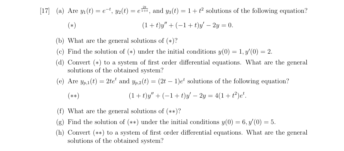 Solved 17 A ﻿are Y1te Ty2te2t1t ﻿and Y3t1t2 3762