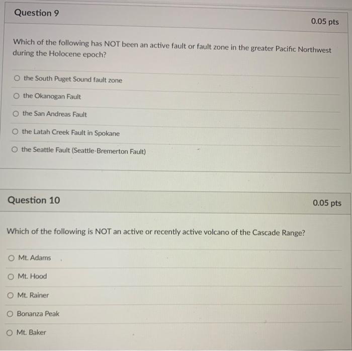 Solved Which of the following has NOT been an active fault | Chegg.com