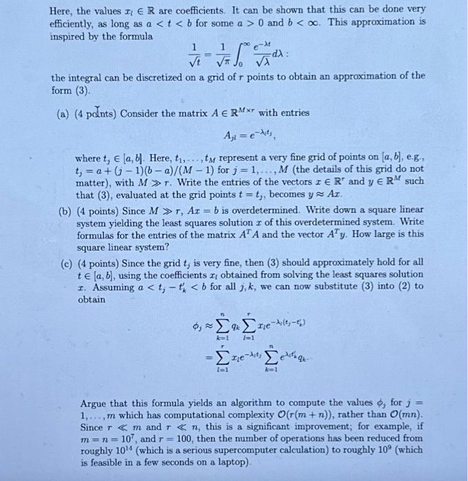 Solved This problem will demonstrate how we can use a least | Chegg.com