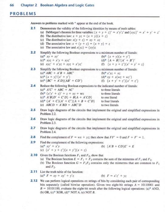 Solved sets. Please answer the following items: 2.1 | Chegg.com