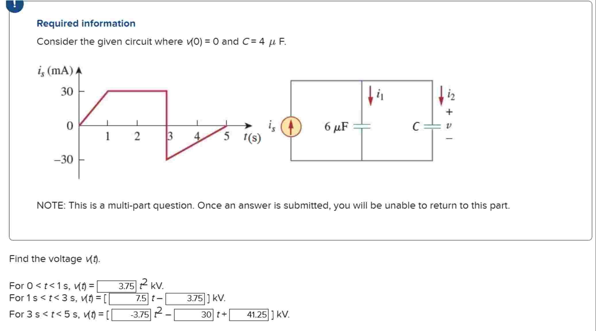Required information Consider the given circuit where | Chegg.com