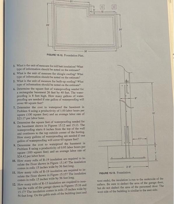 Solved 3. What is the unit of measure for roll batt | Chegg.com