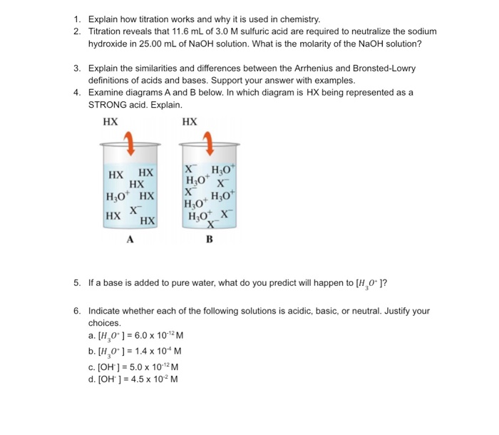 Titration Problem Explained Solved 1. Explain how titration works and why it is used in | Chegg.com
