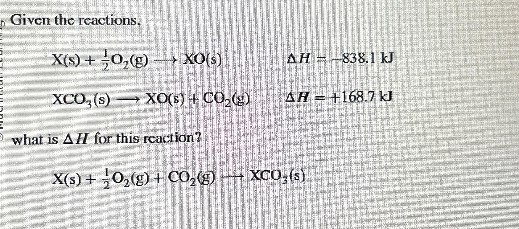 Solved Given the | Chegg.com