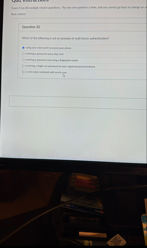 Solved Exam 2 ﻿has 40 ﻿multiple-choice questions. You see | Chegg.com
