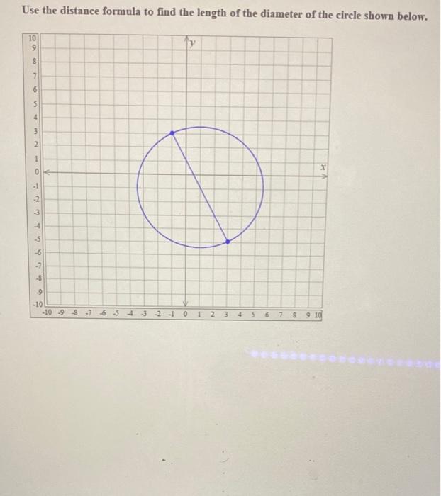Solved Use the distance formula to find the length of the | Chegg.com