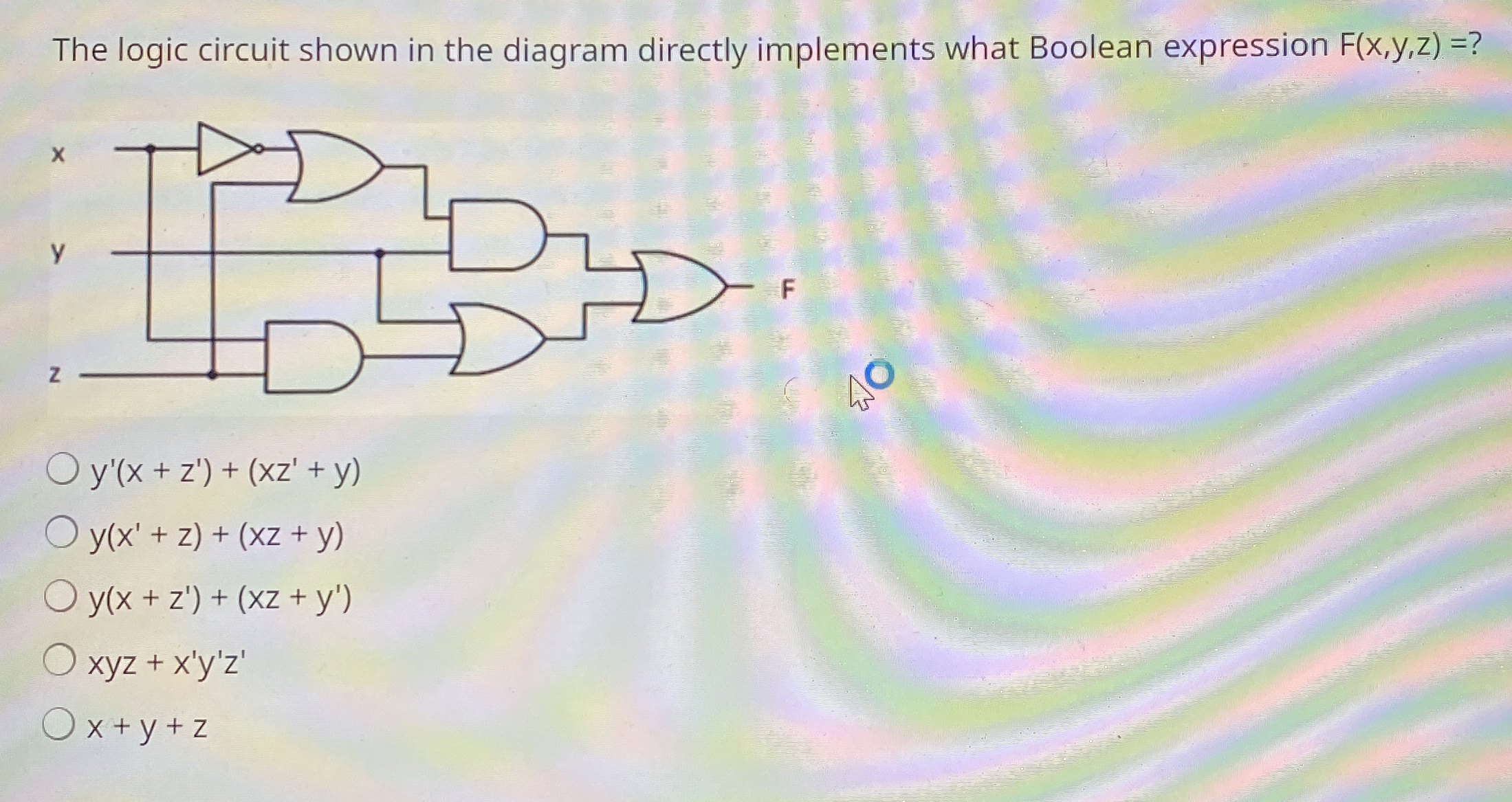 Solved The logic circuit shown in the diagram directly | Chegg.com