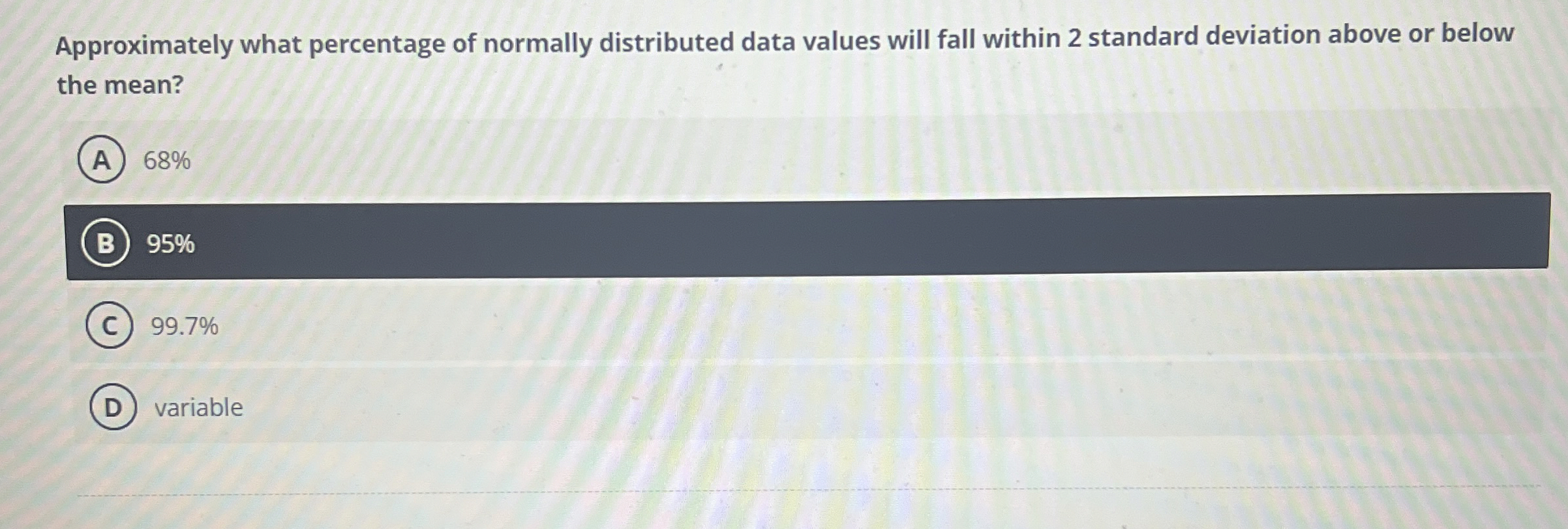Solved Approximately what percentage of normally distributed | Chegg.com