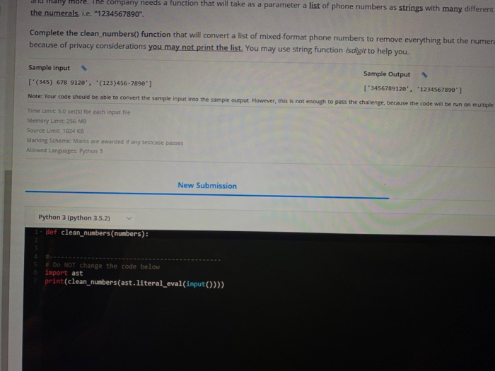 Solved Format the Numbers In an interview for a job, the | Chegg.com