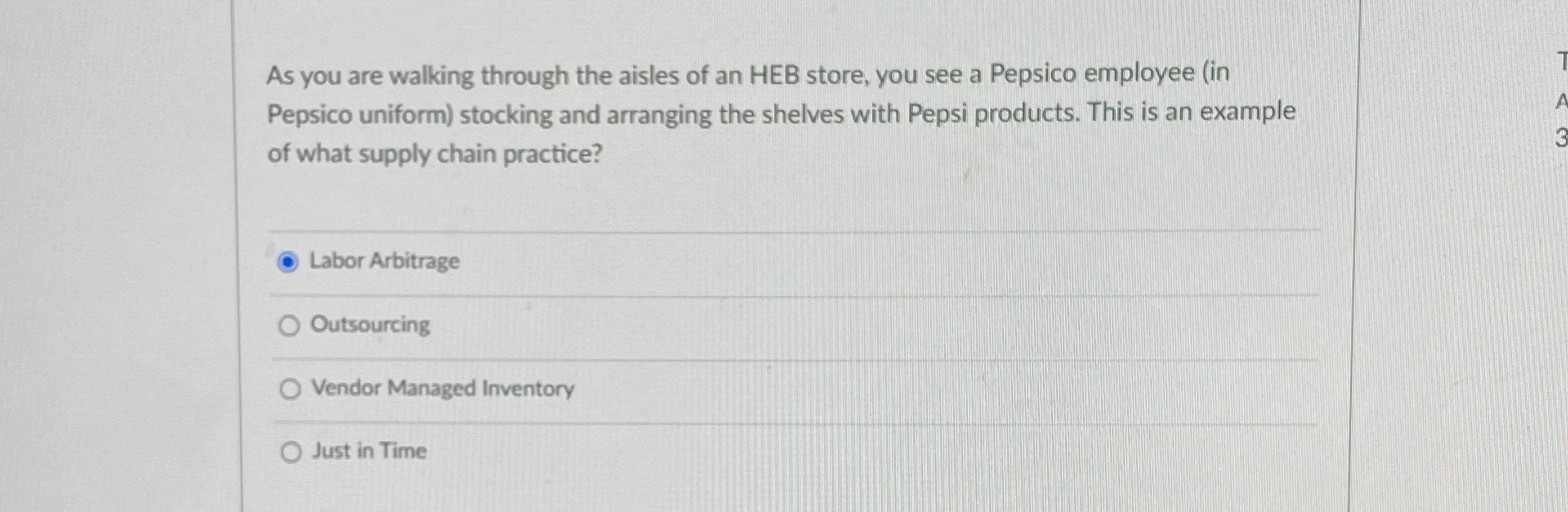 Solved As you are walking through the aisles of an HEB