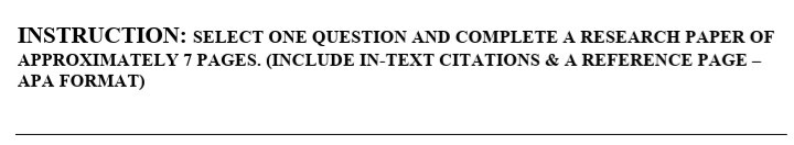 Instruction Select One Question And Complete A Re Chegg Com