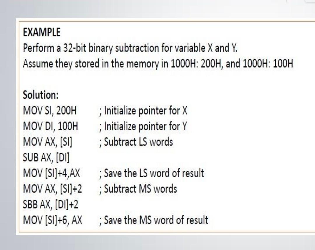 Solved EXAMPLE Perform A 32-bit Binary Subtraction For | Chegg.com