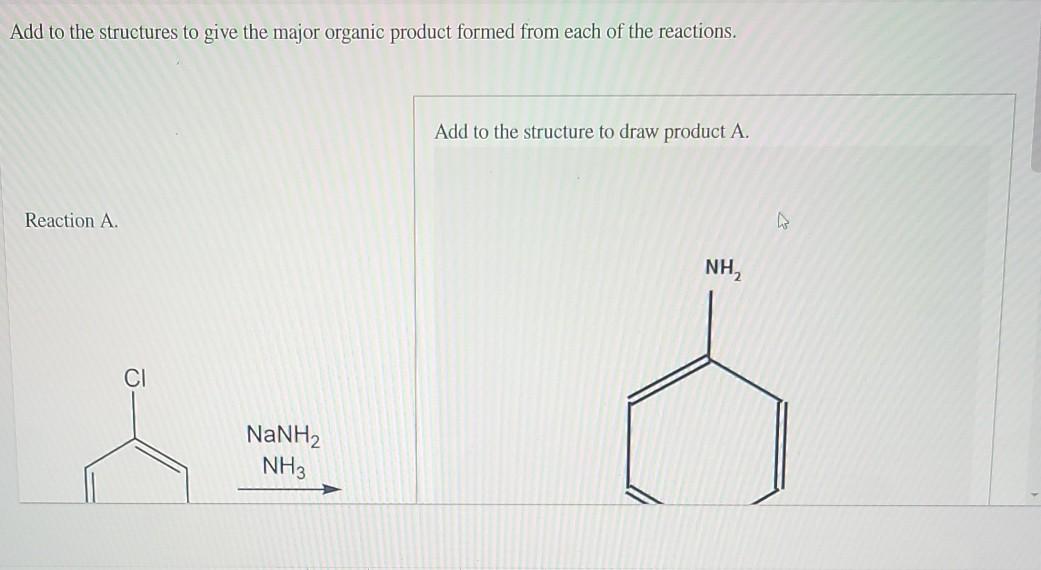 Solved Add to the structures to give the major organic | Chegg.com