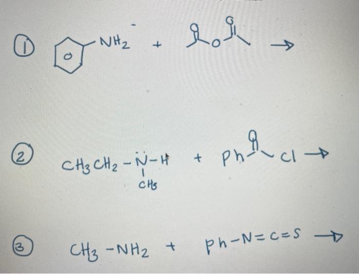 Solved CH3−NH2+ph−N=C=S | Chegg.com