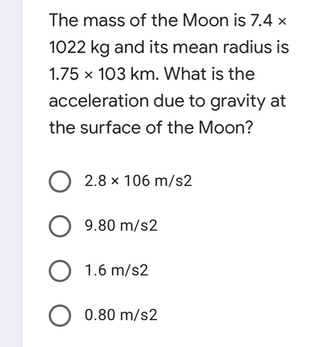 solved-the-mass-of-the-moon-is-7-4-x-1022-kg-and-its-mean-chegg