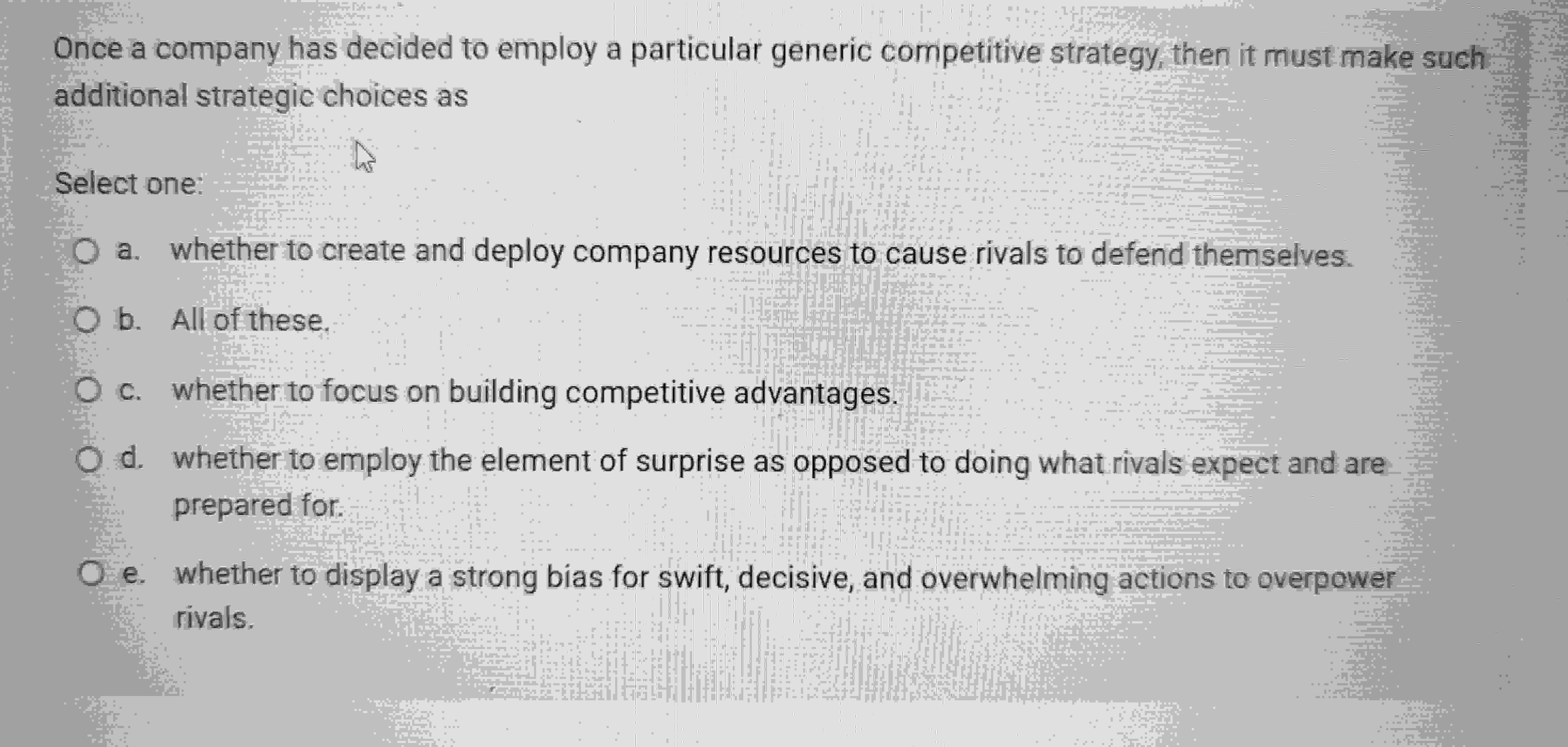 Solved Once A Company Has Decided To Employ A Particular | Chegg.com