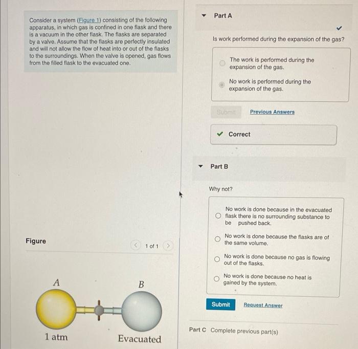 Solved Part A Consider a system (Figure 1) consisting of the | Chegg.com