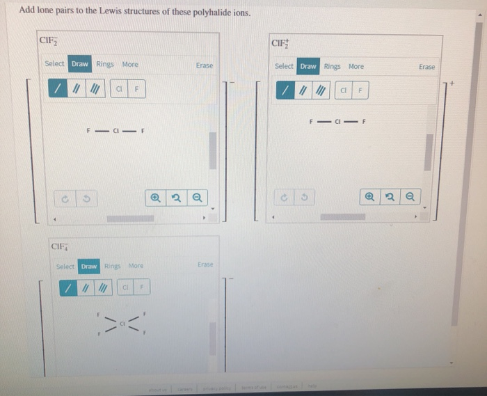 Add Lone Pairs To The Lewis Structures Of These Chegg 