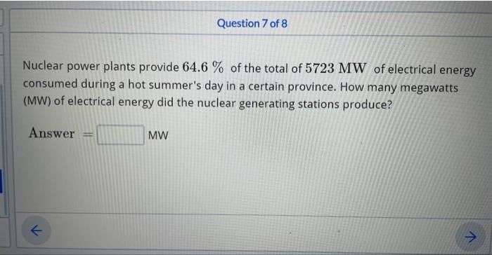 Solved Nuclear Power Plants Provide 64.6% Of The Total Of | Chegg.com