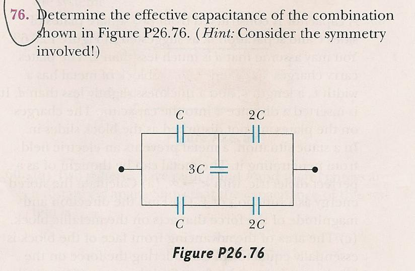 Effective Capacitance Problem Solved Determine the effective capacitance of the | Chegg.com