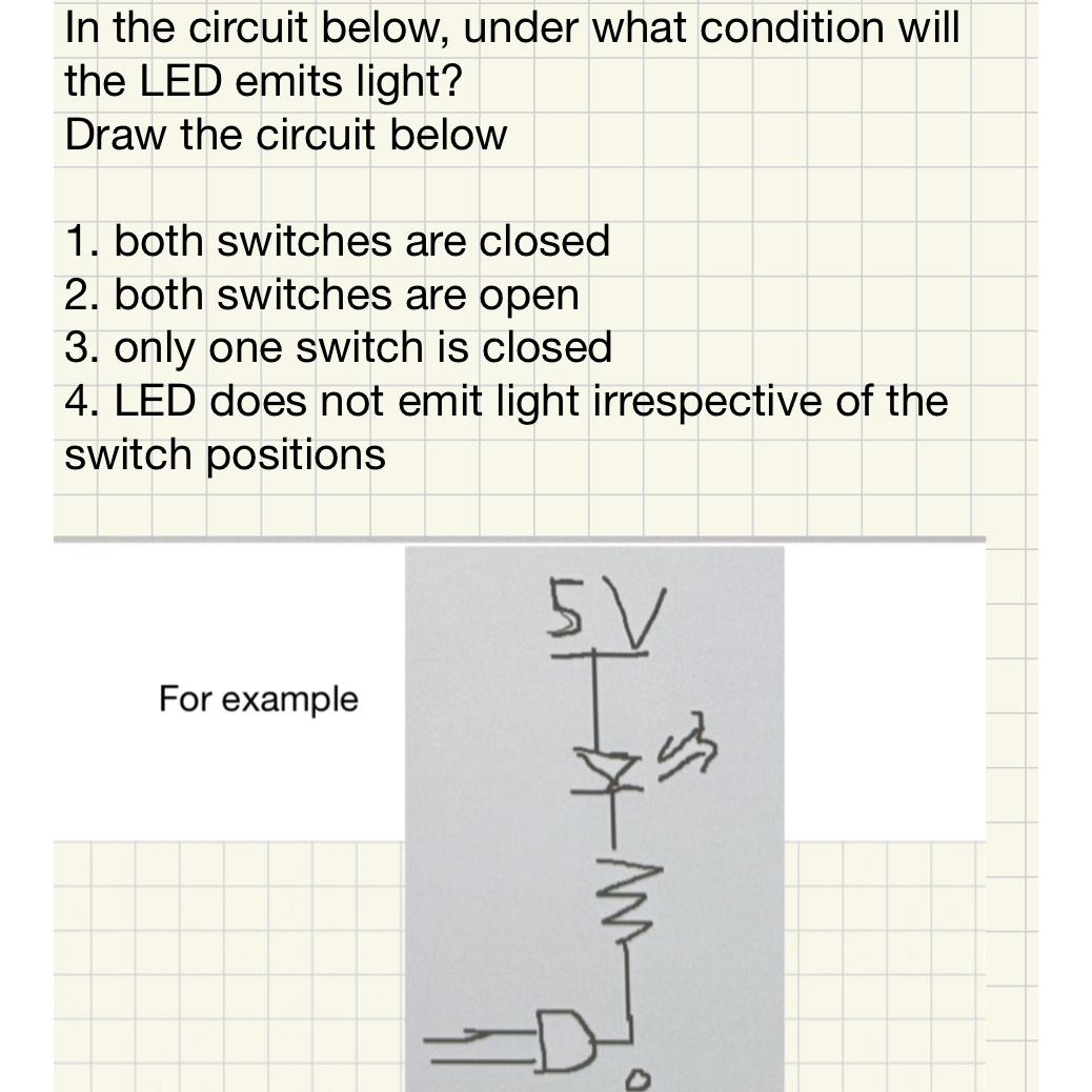 Solved In the circuit below, under what condition will the | Chegg.com