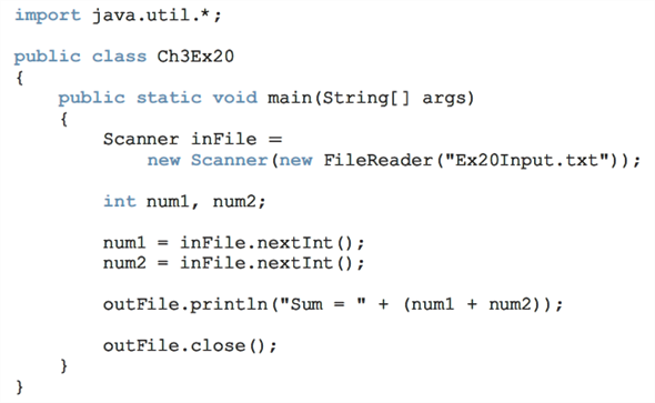 Solved: The following program is supposed to read two numbers from ...