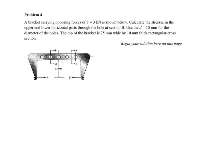 [Solved] A bracket carrying opposing forces of ( mathrm{