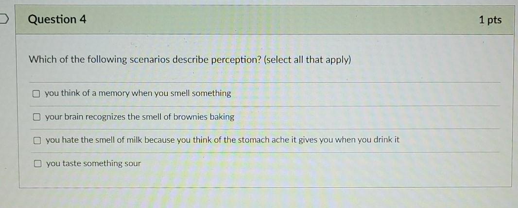 Solved Question 4 1 pts Which of the following scenarios | Chegg.com