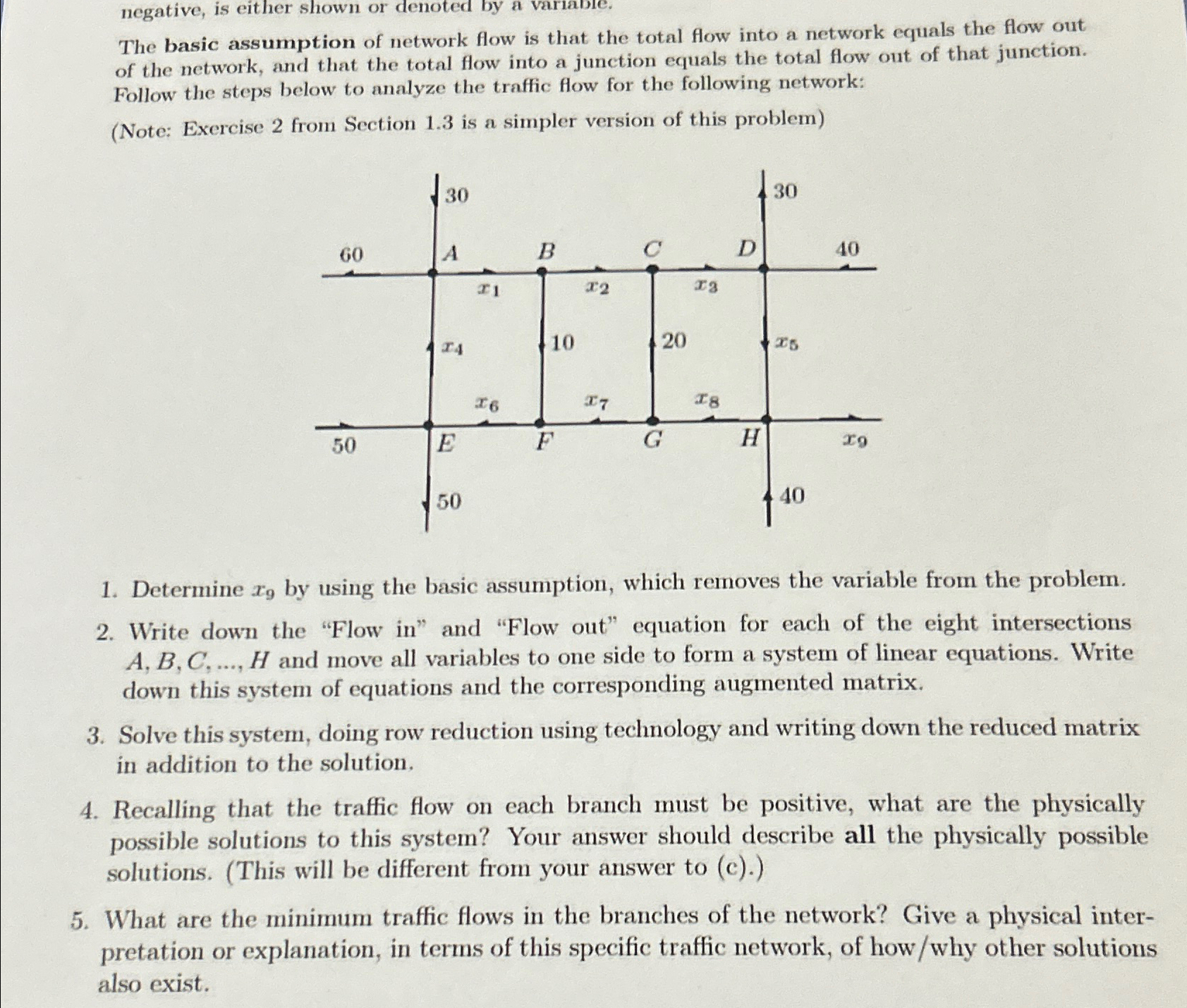 Solved The basic assumption of network flow is that the | Chegg.com